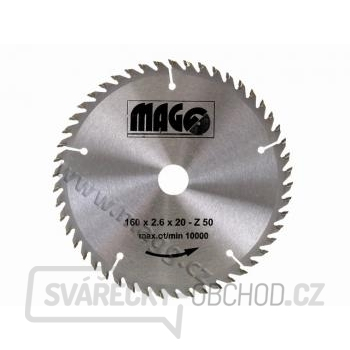 MAGG Pilový kot. 160x2,6x20 / 50 zubů - střídavě trapézové  MAGG Pilový kot. 160x2,6x20 / 50 zubů - střídavě trapézové  gallery main image