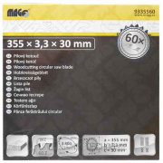 MAGG Pilový kot. 355x3,3x30 / 60 zubů - střídavě šikmé  Náhled