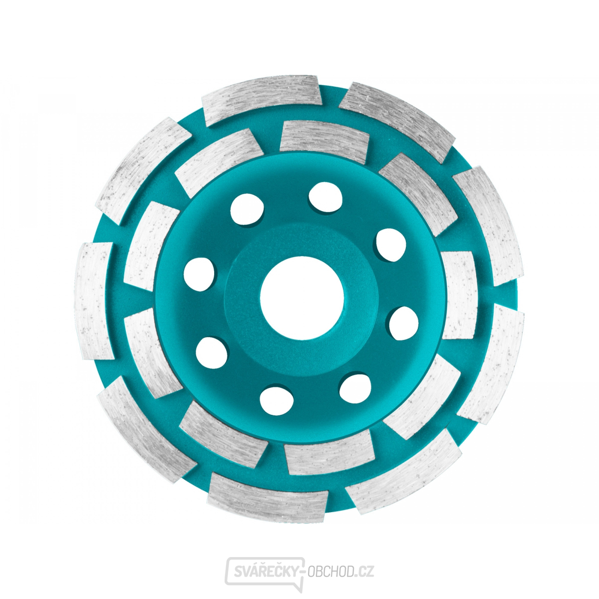 Kotouč diamantový brusný dvouřadý, 115mm, 115x22,2mm, 18 diamantových segmentů, max.13200 ot./min