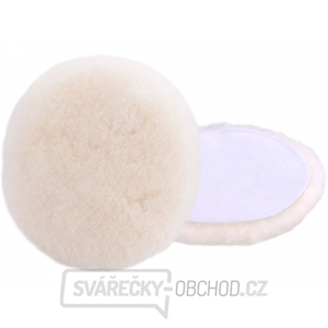 Kotouč leštící vlněný, ovčí rouno, T160, ⌀180mm, suchý zip Kotouč leštící vlněný, ovčí rouno, T160, ⌀180mm, suchý zip gallery main image