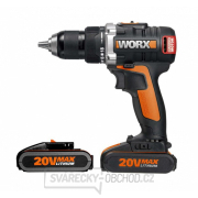 Aku vrtací šroubovák WORX Orange WX175 - Li-Ion 20V 2*2,0 Ah, 1hod. Náhled