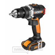 Aku vrtací šroubovák WORX Orange WX175 - Li-Ion 20V 2*2,0 Ah, 1hod. Náhled