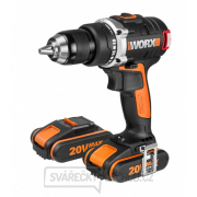 Aku vrtací šroubovák WORX Orange WX175 - Li-Ion 20V 2*2,0 Ah, 1hod. gallery main image