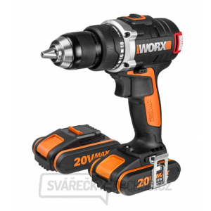 Aku vrtací šroubovák WORX Orange WX175 - Li-Ion 20V 2*2,0 Ah, 1hod.