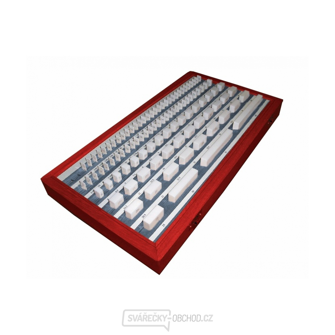 Základní Johansonovy koncové keramické měrky KINEX, 47ks, tř. přesnosti 1, DIN 861