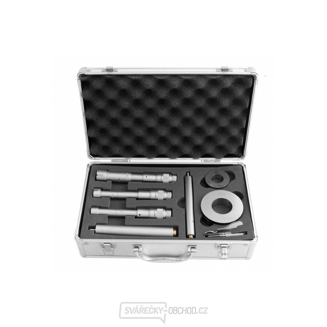 Sada třídotekových mikrometrů (dutinoměrů) KINEX 20-40 mm, 0,005mm, DIN 863, IP 54