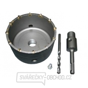 Příklepová vrtací korunka pr. 100mm se stopkou 110mm SDS+ Příklepová vrtací korunka pr. 100mm se stopkou 110mm SDS+ gallery main image