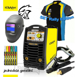 KOWAX® GeniArc®160 Svářecí invertor MMA/TIG RALLY EDITION SET II - 3m Kabely + Kukla + GenFIX + Tričko RALLY ZDARMA