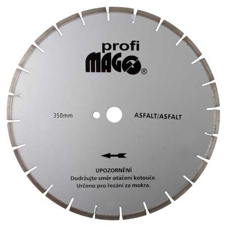 Levně Diamantový kotouč segm. MAGG Profi 350x3,4/10x25,4 mm na asfalt DKS350
