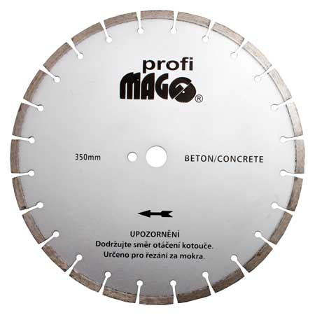 Levně Diamantový kotouč segm. MAGG Profi 350x3,4/10x25,4 mm na beton DKSB350
