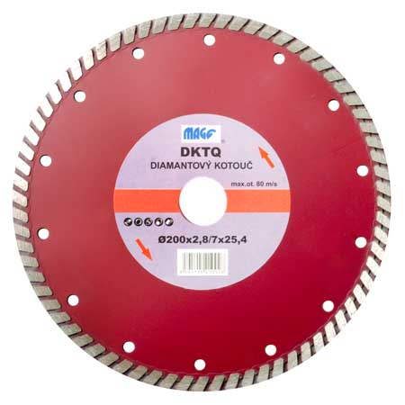 Levně Diamantový kotouč TURBO EXCELLENT 200x25,4mm DKTQ200
