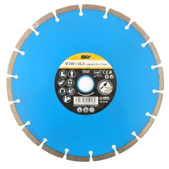 Diamantový kotouč segmentový 230x22,2mm DKS230