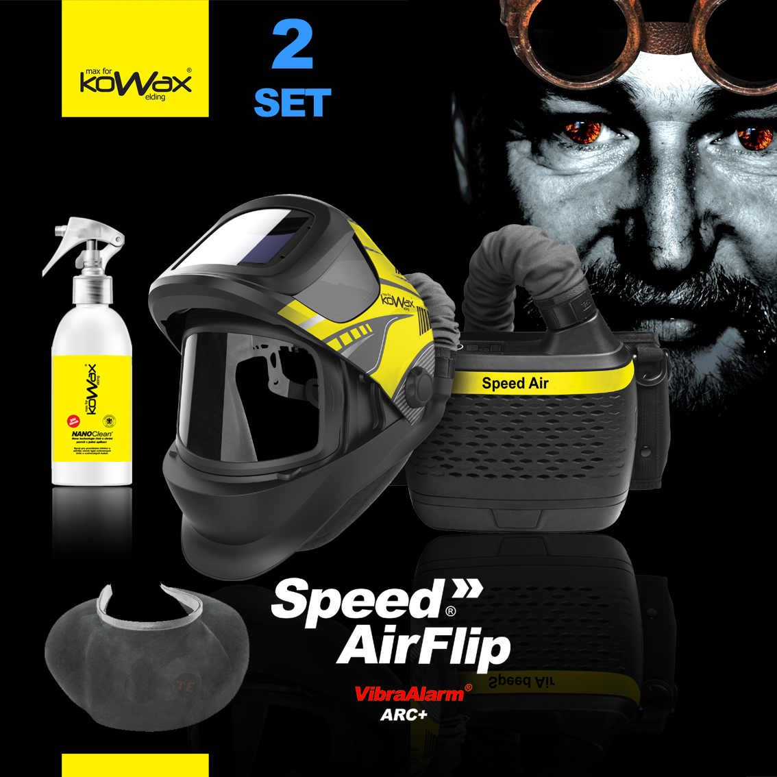 Levně KOWAX Filtračně ventilační jednotka Speed Air FLIP SET2 KWXSAF_S02A