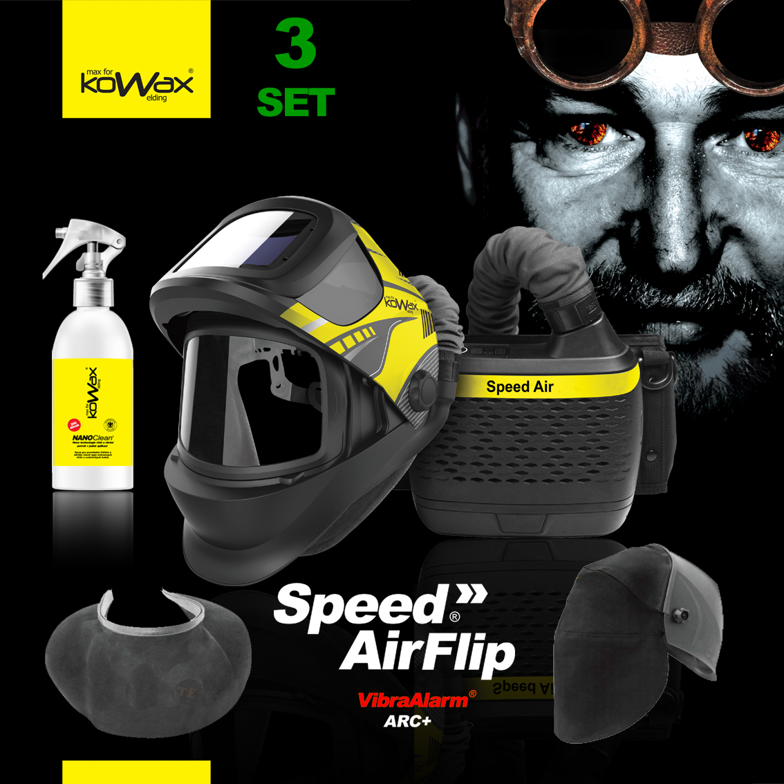 KOWAX Filtračně ventilační jednotka Speed Air FLIP SET3 KWXSAF_S03A