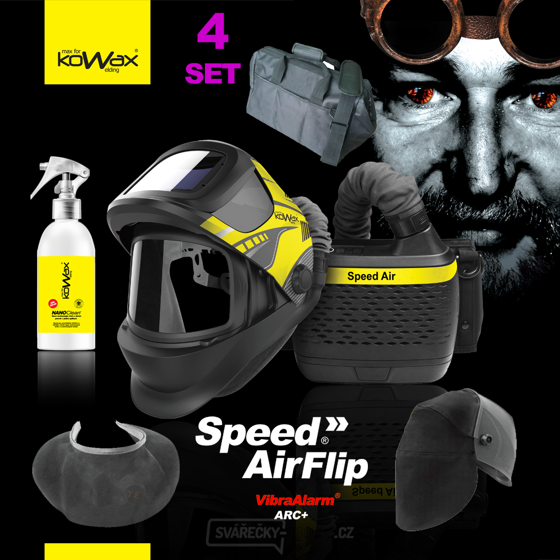 KOWAX Filtračně ventilační jednotka Speed Air FLIP SET4