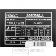 SHERMAN DIGITIG 315 AC/DC MULTIPRO + HOŘÁK + KABELY + VENTIL + PLNÁ LAHEV ARGON Náhled