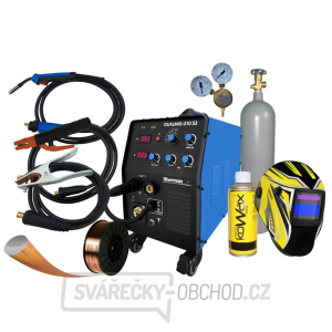 SHERMAN POLOAUTOMATICKÁ SVÁŘEČKA DUALMIG 210 S3 + HOŘÁK + KABELY + KUKLA + VENTIL + DRÁT + SPREJ + plná LAHEV CO2 SHERMAN POLOAUTOMATICKÁ SVÁŘEČKA DUALMIG 210 S3 + HOŘÁK + KABELY + KUKLA + VENTIL + DRÁT + SPREJ + plná LAHEV CO2 gallery main image