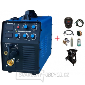 Sherman DualMIG 210 S4 + Hořák + kabely + kukla + ventil + drát + sprej + vozík + plná lahev CO