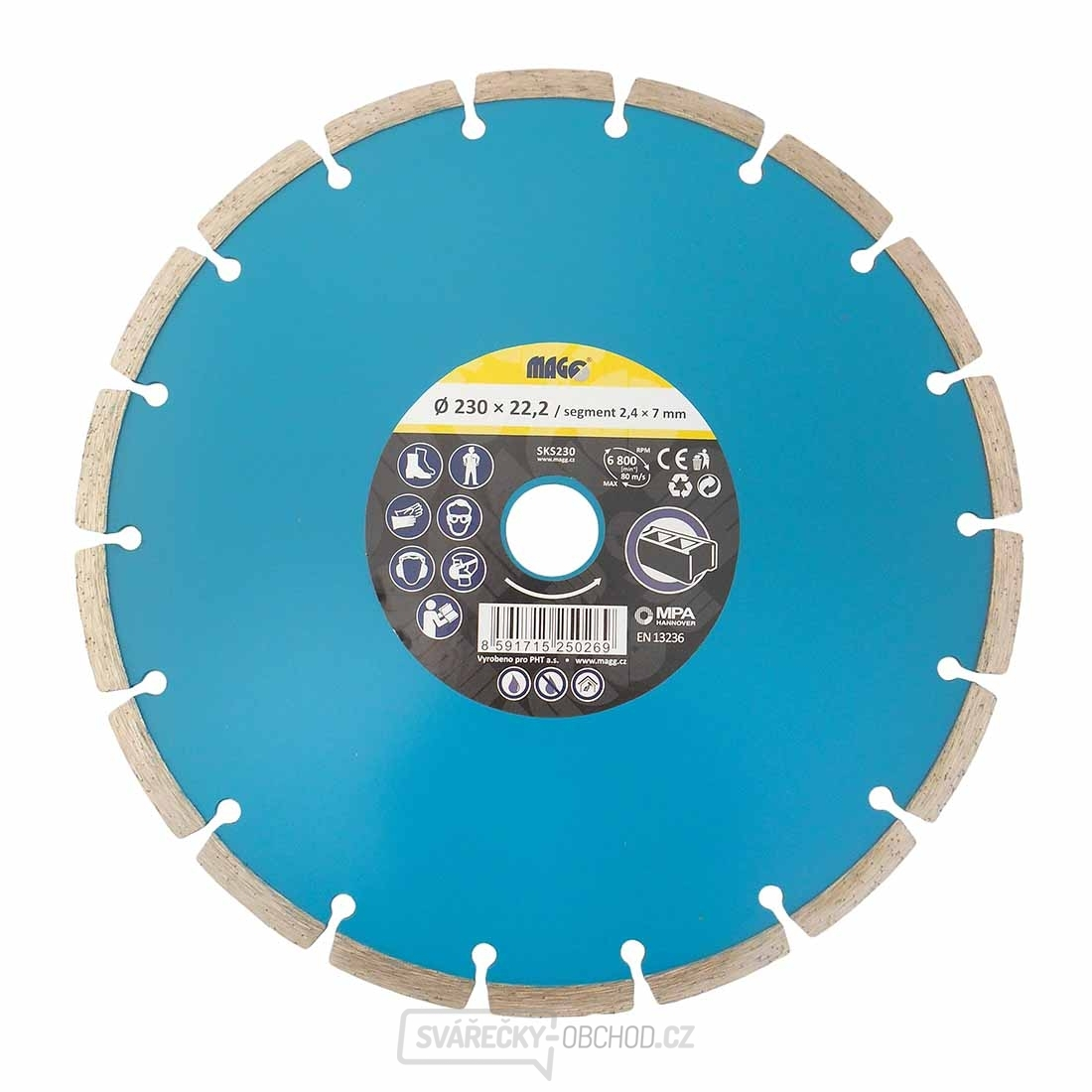 Super diamantový kotouč  segmentový 230x22,2mm