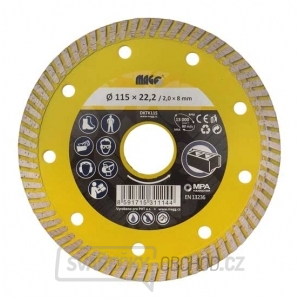 Diamantový kotouč TURBO SPEED 115x22,2mm Diamantový kotouč TURBO SPEED 115x22,2mm gallery main image