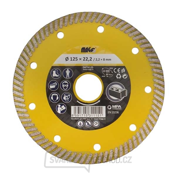 Diamantový kotouč TURBO SPEED 125x22,2mm 
