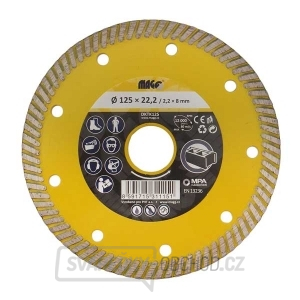 Diamantový kotouč TURBO SPEED 125x22,2mm  Diamantový kotouč TURBO SPEED 125x22,2mm  gallery main image