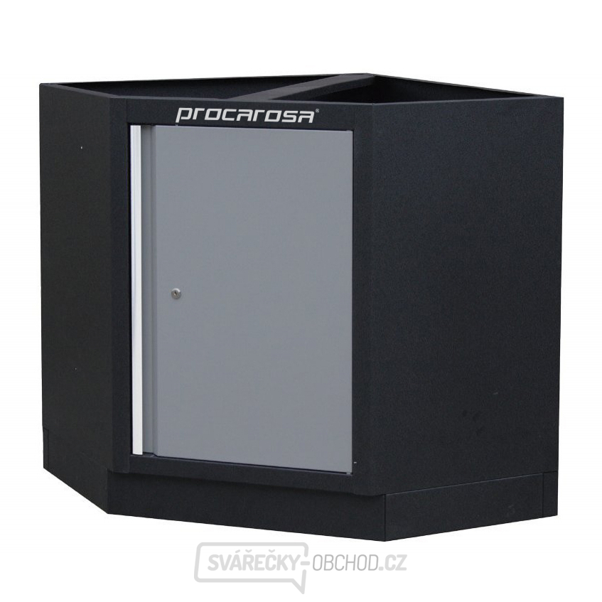 Rohová dílenská skříňka Procarosa PROFI TGC-1300B