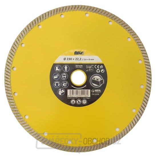 Diamantový kotouč TURBO SPEED 230x22,2mm 