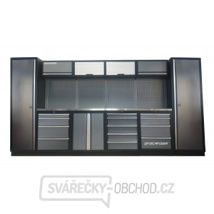 Sestava dílenského nábytku Procarosa PROFESSIONAL L-4 Pracovní deska: nerezová, Hmotnost: 387,7 kg Sestava dílenského nábytku Procarosa PROFESSIONAL L-4 Pracovní deska: nerezová, Hmotnost: 387,7 kg gallery main image