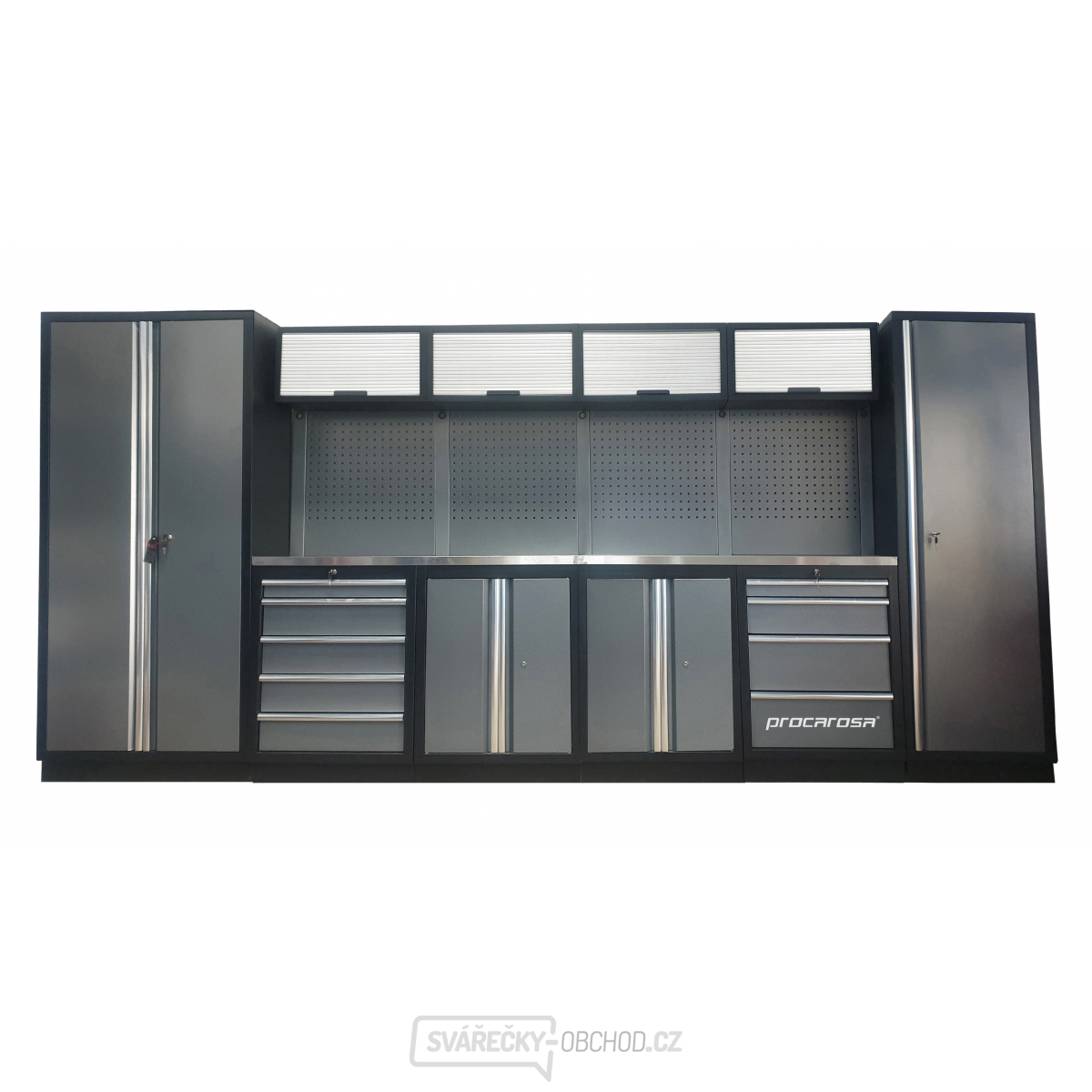 SESTAVA DÍLENSKÉHO NÁBYTKU PROCAROSA PROFESSIONAL XL-1 Pracovní deska: nerezová, Hmotnost: 391,4 kg
