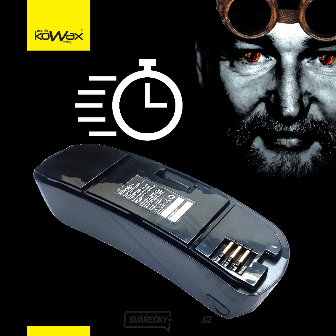 KOWAX Speed Air® FLIP Rychlonabíjecí akumulátor HD pro dýchací jednotku (pos.8)