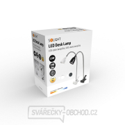 Solight LED stolní lampička, 2.5W, 3000K, clip, černá barva Náhled