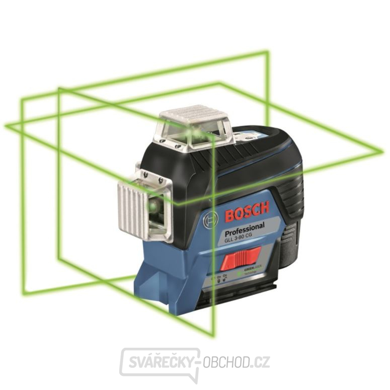 BOSCH Čárový zelený laser GLL 3-80 CG+BM1+L-Boxx