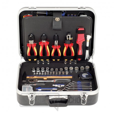 Kufr s nářadím pro elektrikáře VDE/128 dílů (1/4,1/2 Kufr s nářadím pro elektrikáře VDE/128 dílů (1/4,1/2