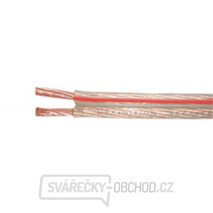 Dvojlinka nestíněná 2x1,5mm průhledná