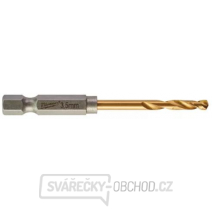 Milwaukee Titánové vrtáky do kovu Shockwave HSS-G TiN Red Hex 3.5 mm - 2ks Milwaukee Titánové vrtáky do kovu Shockwave HSS-G TiN Red Hex 3.5 mm - 2ks gallery main image