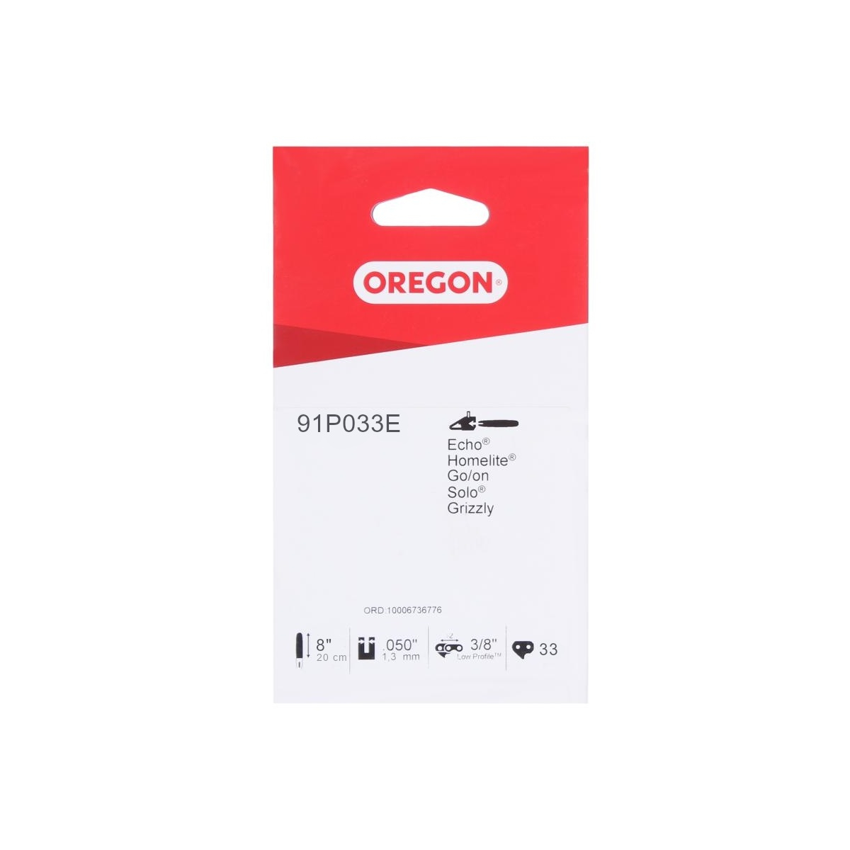 Oregon pilový řetěz 8 91P 33E