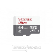 Paměťová karta SANDISK SDSQUNS-064G-GN3MN micro SDHC 64GB CL10 s adaptérem gallery main image