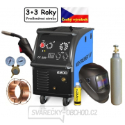 KIT 2200 Standard 4kladka + hořák + ventil + samostmívací kukla + sprej + drát +  láhev CO2 s náplní gallery main image