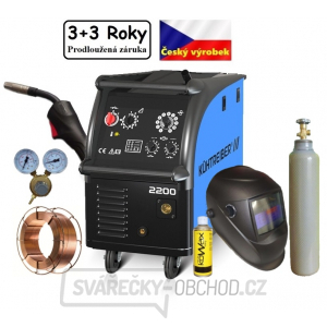 KIT 2200 Standard 4kladka + hořák + ventil + samostmívací kukla + sprej + drát +  láhev CO2 s náplní gallery main image