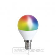 Solight LED SMART WIFI žárovka, miniglobe, 5W, E14, RGB, 400lm gallery main image