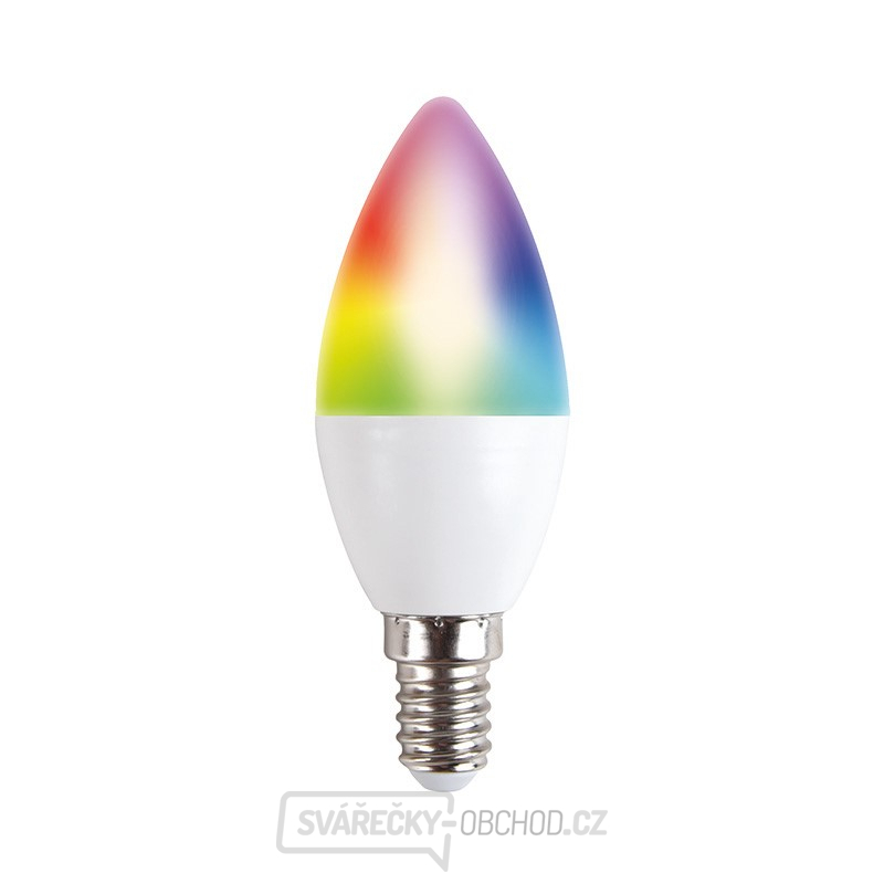 Solight LED SMART WIFI žárovka, svíčka, 5W, E14, RGB, 400lm
