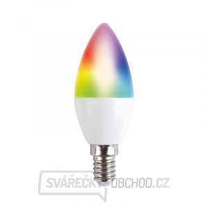 Solight LED SMART WIFI žárovka, svíčka, 5W, E14, RGB, 400lm