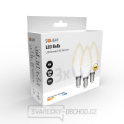 ECOLUX LED žárovka 3-pack, svíčka, 6W, E14, 3000K, 450lm, 3ks Náhled