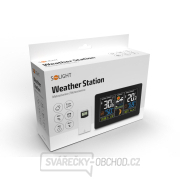 Solight meteostanice, extra velký barevný LCD, teplota, vlhkost, tlak, RCC, USb nabíjení, černá náhled