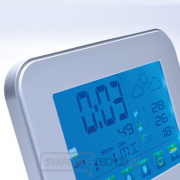 Solight meteostanice, velký dotykový barevný LCD, vnitřní/venkovní teplota, vlhkost, bílá náhled