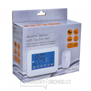 Solight meteostanice, velký dotykový barevný LCD, vnitřní/venkovní teplota, vlhkost, bílá náhled