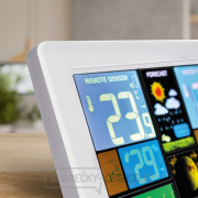 Solight meteostanice, extra velký barevný LCD, teplota, vlhkost, tlak, RCC, USB nabíjení, bílá Náhled Solight meteostanice, extra velký barevný LCD, teplota, vlhkost, tlak, RCC, USB nabíjení, bílá Náhled