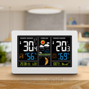 Solight meteostanice, extra velký barevný LCD, teplota, vlhkost, tlak, RCC, USB nabíjení, bílá Náhled Solight meteostanice, extra velký barevný LCD, teplota, vlhkost, tlak, RCC, USB nabíjení, bílá Náhled