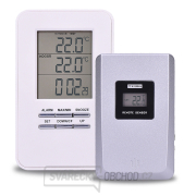 Solight bezdrátový teploměr, teplota, čas, budík, bílý Solight bezdrátový teploměr, teplota, čas, budík, bílý gallery main image